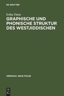 Front cover_Graphische und phonische Struktur des Westjiddischen