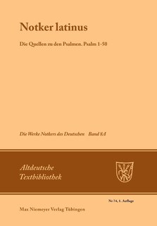 Front cover_Notker Latinus. Die Quellen zu den Psalmen