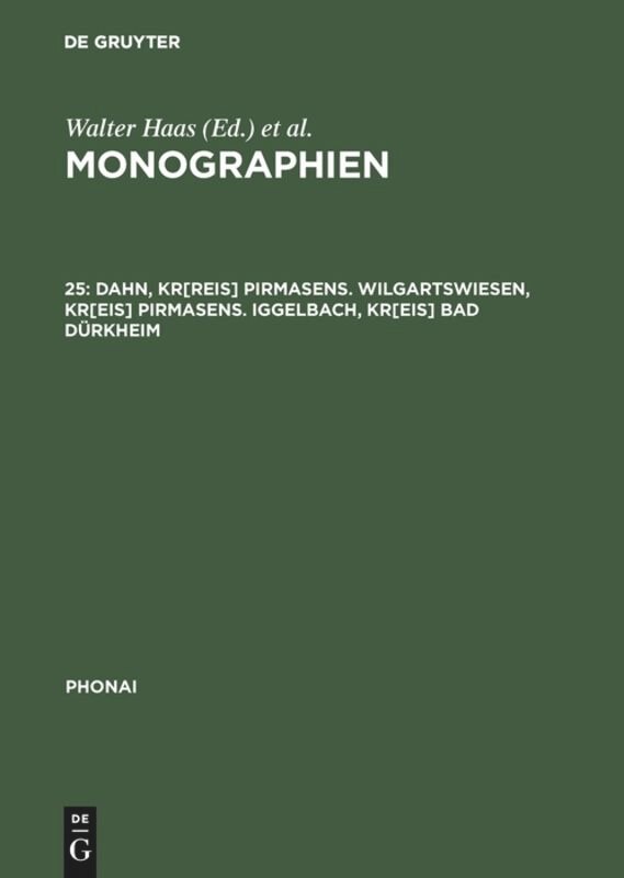 Front cover_Dahn, Kr[reis] Pirmasens. Wilgartswiesen, Kr[eis] Pirmasens. Iggelbach, Kr[eis] Bad Dürkheim