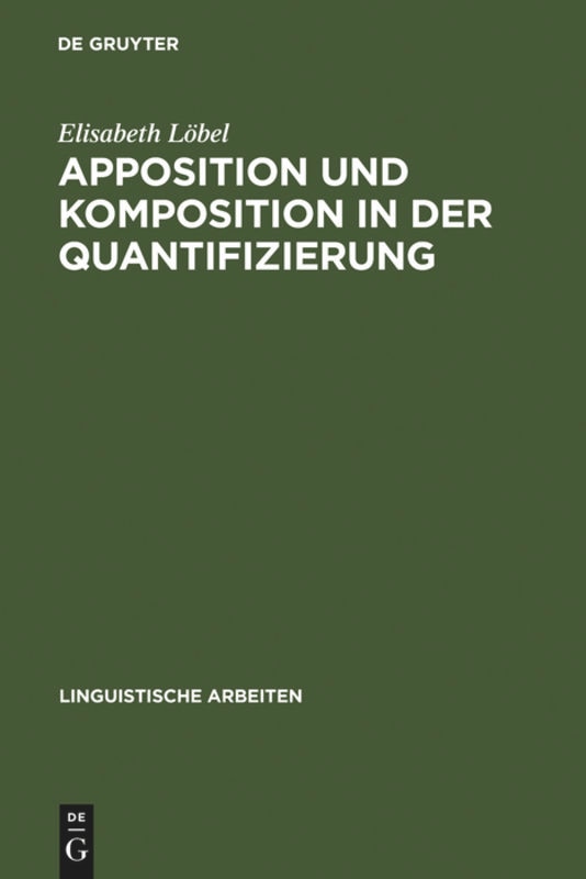 Couverture_Apposition und Komposition in der Quantifizierung