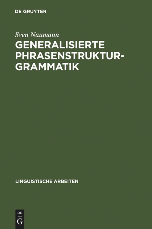 Couverture_Generalisierte Phrasenstrukturgrammatik