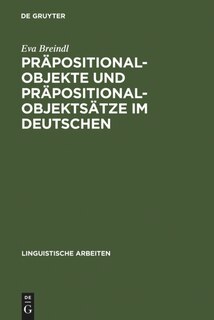 Front cover_Präpositionalobjekte und Präpositionalobjektsätze im Deutschen