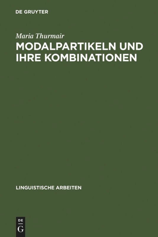 Front cover_Modalpartikeln und ihre Kombinationen