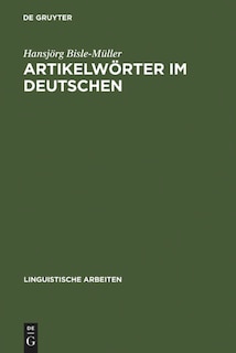 Front cover_Artikelwörter im Deutschen