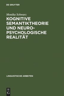 Couverture_Kognitive Semantiktheorie und neuropsychologische Realität