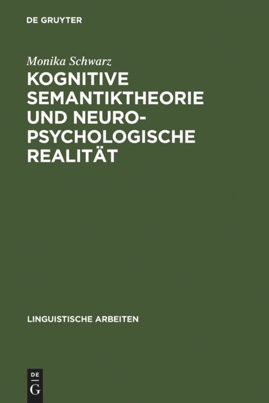 Couverture_Kognitive Semantiktheorie und neuropsychologische Realität