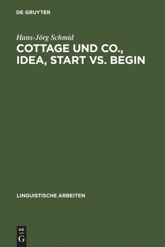 Front cover_Cottage und Co., idea, start vs. begin