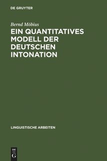 Front cover_Ein quantitatives Modell der deutschen Intonation