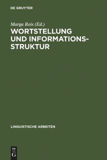 Front cover_Wortstellung und Informationsstruktur