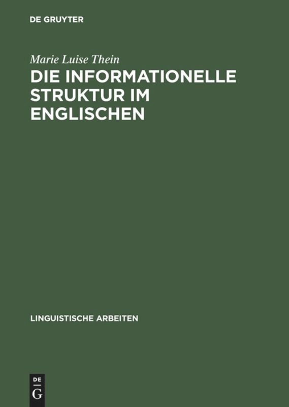 Front cover_Die informationelle Struktur im Englischen