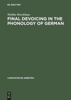 Couverture_Final Devoicing in the Phonology of German