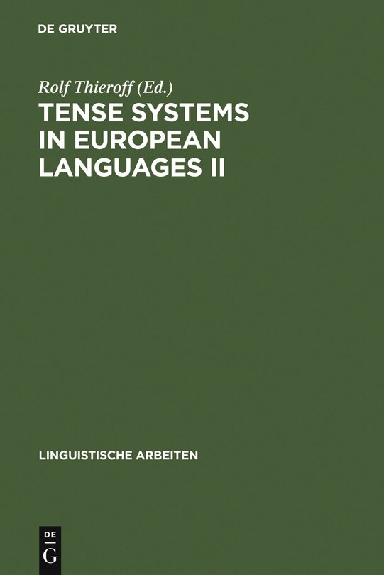 Front cover_Tense Systems in European Languages II
