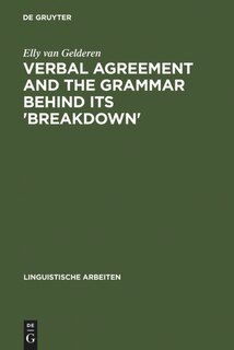 Couverture_Verbal Agreement and the Grammar behind its 'Breakdown'