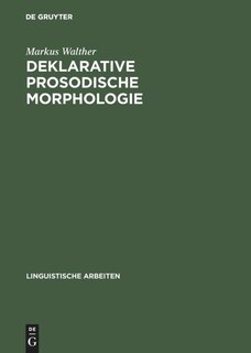 Front cover_Deklarative prosodische Morphologie