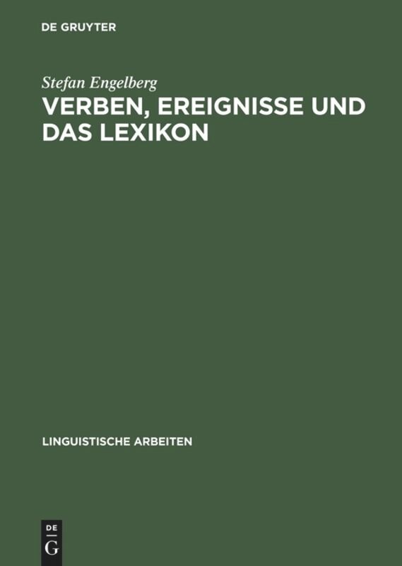 Couverture_Verben, Ereignisse und das Lexikon