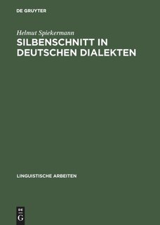 Front cover_Silbenschnitt in deutschen Dialekten