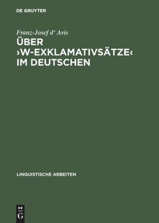 Front cover_Über ›w-Exklamativsätze‹ im Deutschen