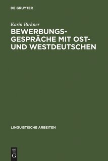 Couverture_Bewerbungsgespräche mit Ost- und Westdeutschen