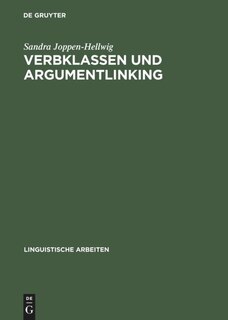 Front cover_Verbklassen und Argumentlinking