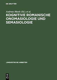 Front cover_Kognitive romanische Onomasiologie und Semasiologie