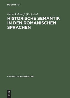 Front cover_Historische Semantik in den romanischen Sprachen