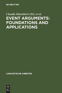 Front cover_Event Arguments: Foundations and Applications