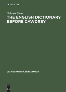Front cover_The English Dictionary Before Cawdrey
