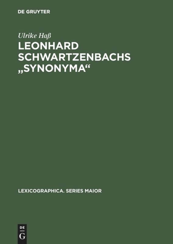 Couverture_Leonhard Schwartzenbachs Synonyma