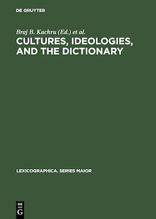 Front cover_Cultures, Ideologies, and the Dictionary