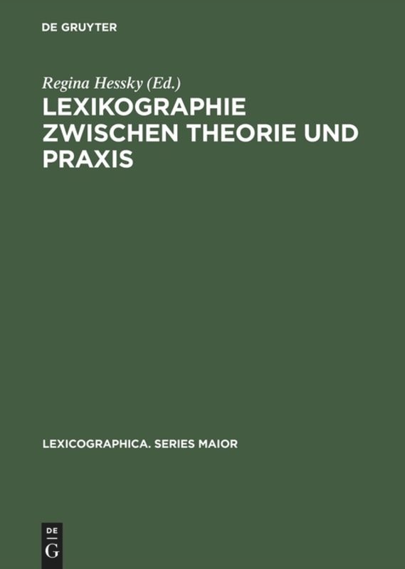 Front cover_Lexikographie zwischen Theorie und Praxis