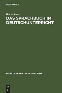 Front cover_Das Sprachbuch im Deutschunterricht