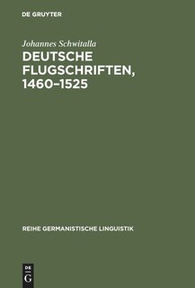 Front cover_Deutsche Flugschriften, 1460&ndash;1525