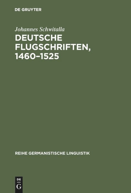 Front cover_Deutsche Flugschriften, 1460&ndash;1525