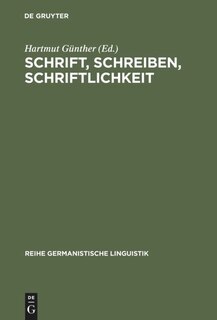 Couverture_Schrift, Schreiben, Schriftlichkeit
