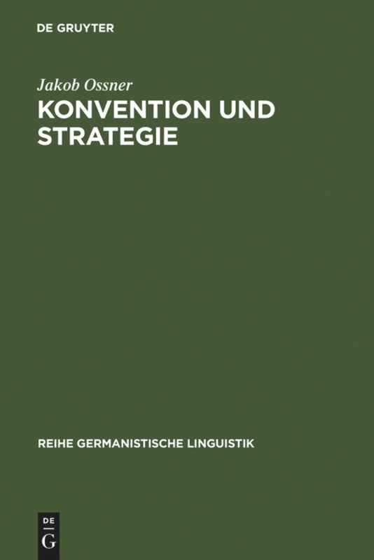 Front cover_Konvention und Strategie
