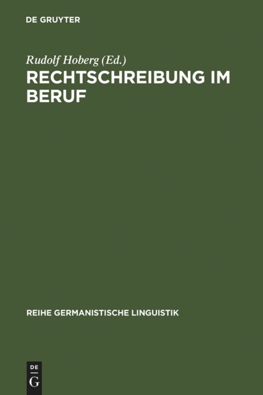 Couverture_Rechtschreibung im Beruf
