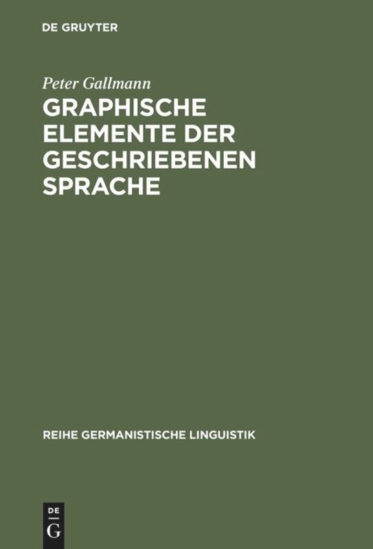 Front cover_Graphische Elemente der geschriebenen Sprache
