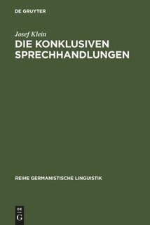 Front cover_Die konklusiven Sprechhandlungen