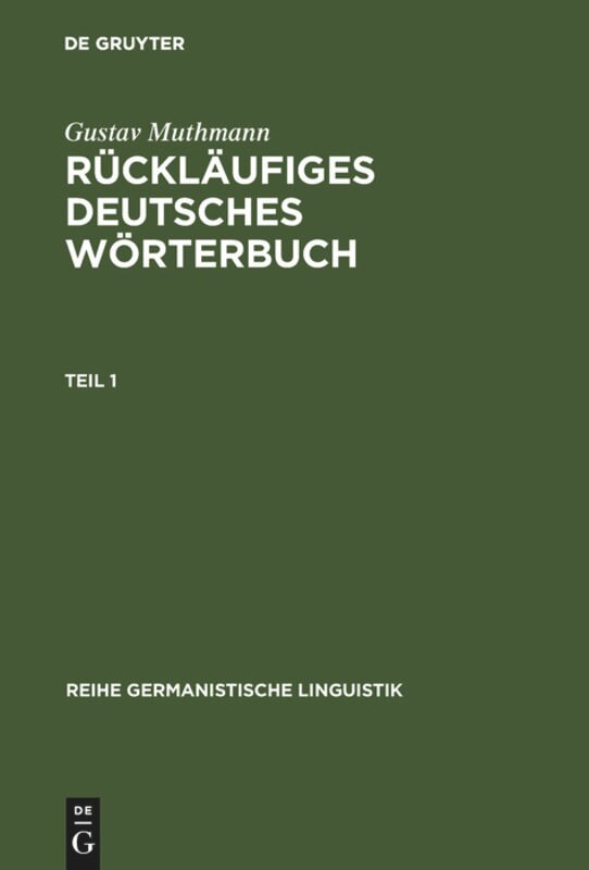Couverture_Rückläufiges deutsches Wörterbuch