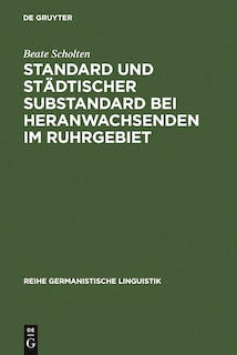 Front cover_Standard und städtischer Substandard bei Heranwachsenden im Ruhrgebiet
