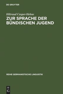 Front cover_Zur Sprache der bündischen Jugend