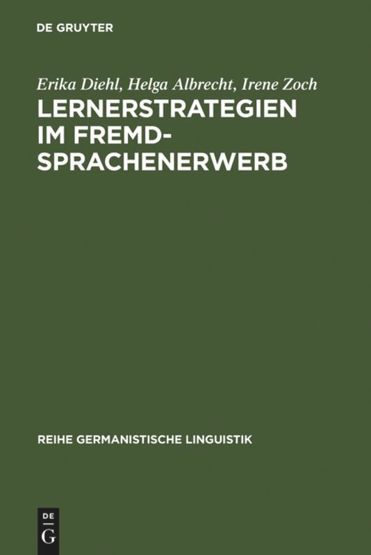 Front cover_Lernerstrategien im Fremdsprachenerwerb