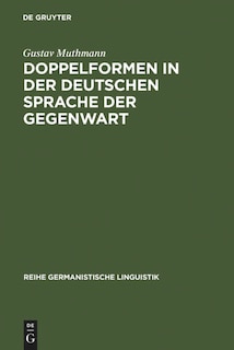 Front cover_Doppelformen in der deutschen Sprache der Gegenwart