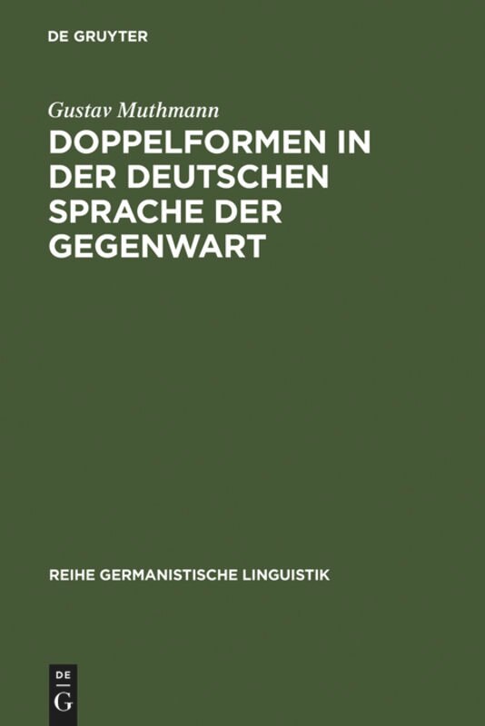 Front cover_Doppelformen in der deutschen Sprache der Gegenwart