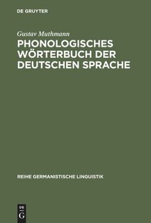 Front cover_Phonologisches Wörterbuch der deutschen Sprache
