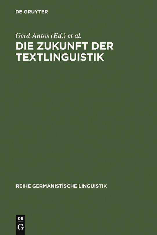 Front cover_Die Zukunft der Textlinguistik