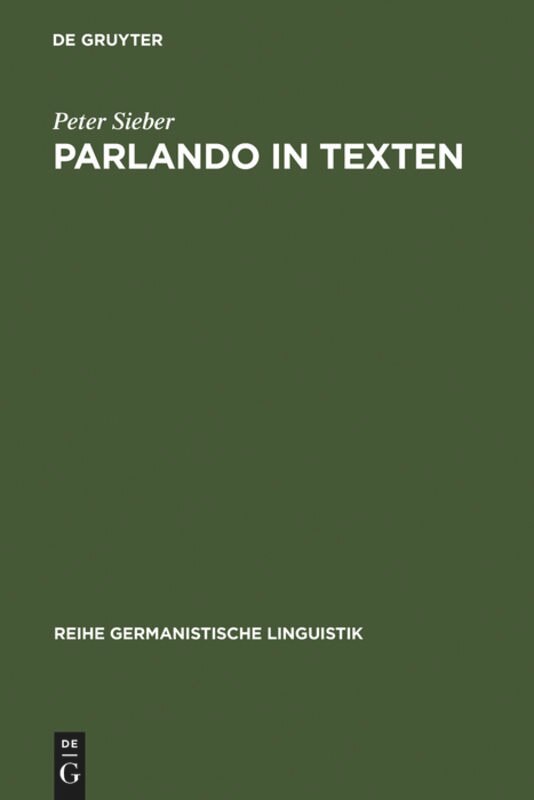 Front cover_Parlando in Texten