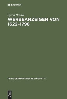 Front cover_Werbeanzeigen von 1622&ndash;1798