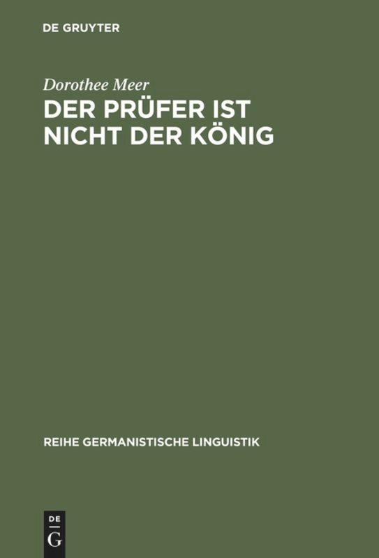 Couverture_Der Prüfer ist nicht der König