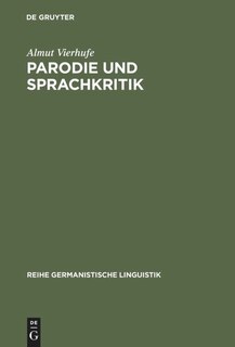Front cover_Parodie und Sprachkritik